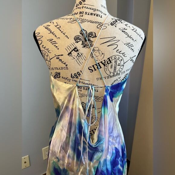 THE KOOPLES
Tie-dye Silk Open back maxi  Dress NWT Size 4 = US 10 - Picture 9 of 16